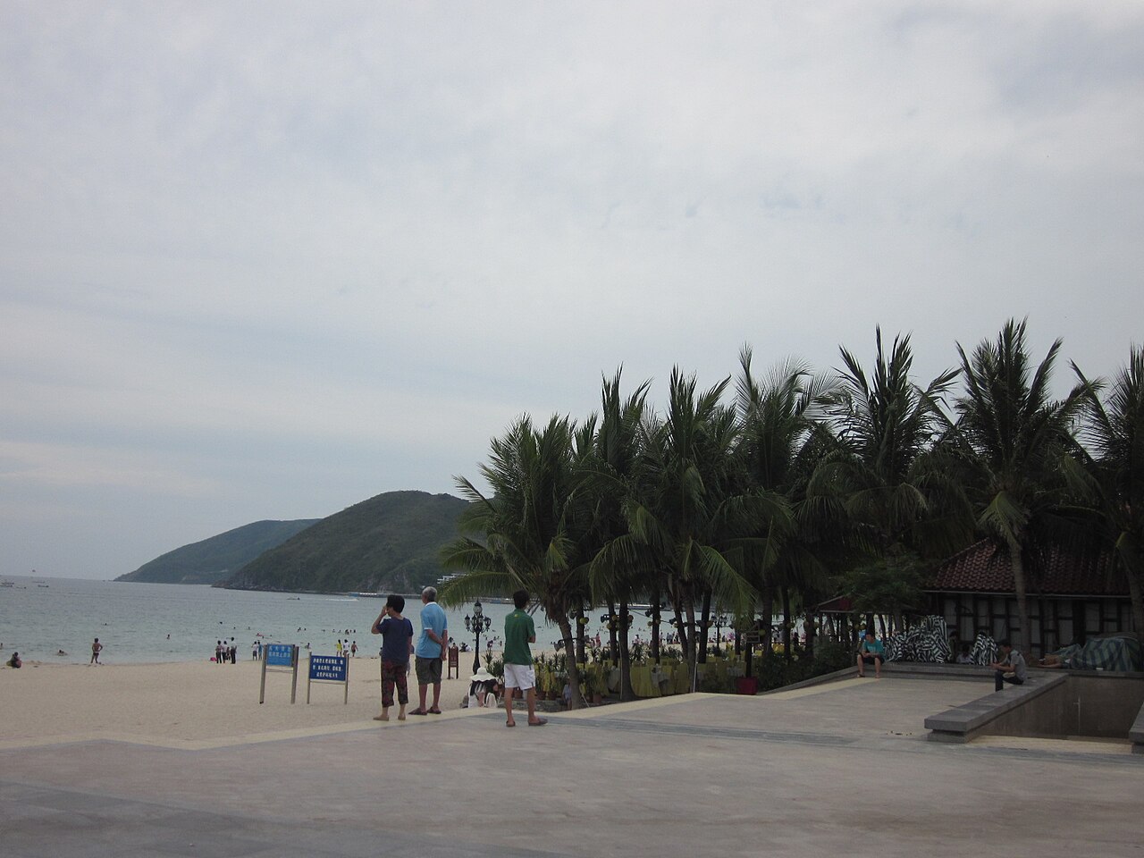 The beach at Dadonghai, Sanya