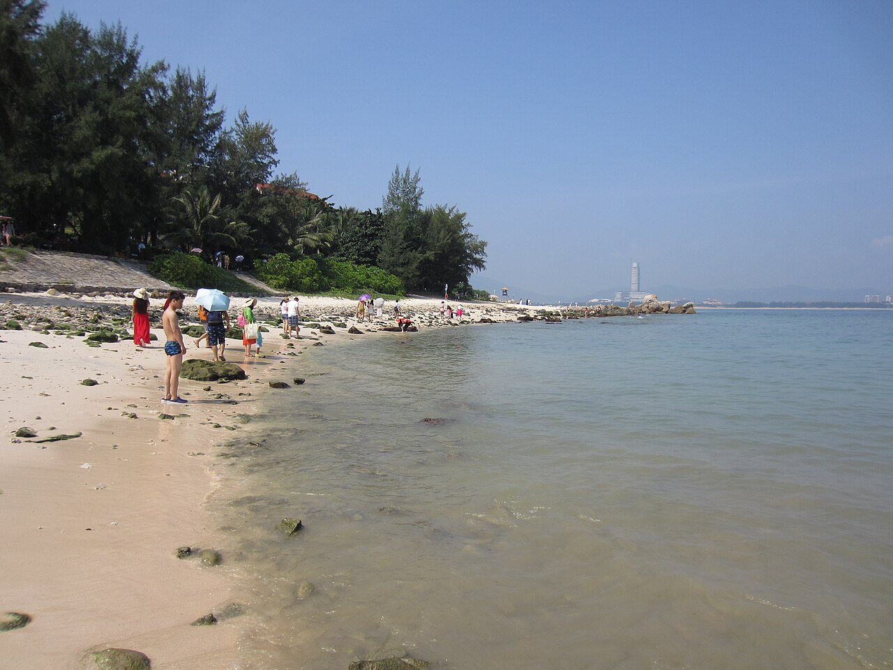 The coastline of Wuzhizhou Island, Sanya