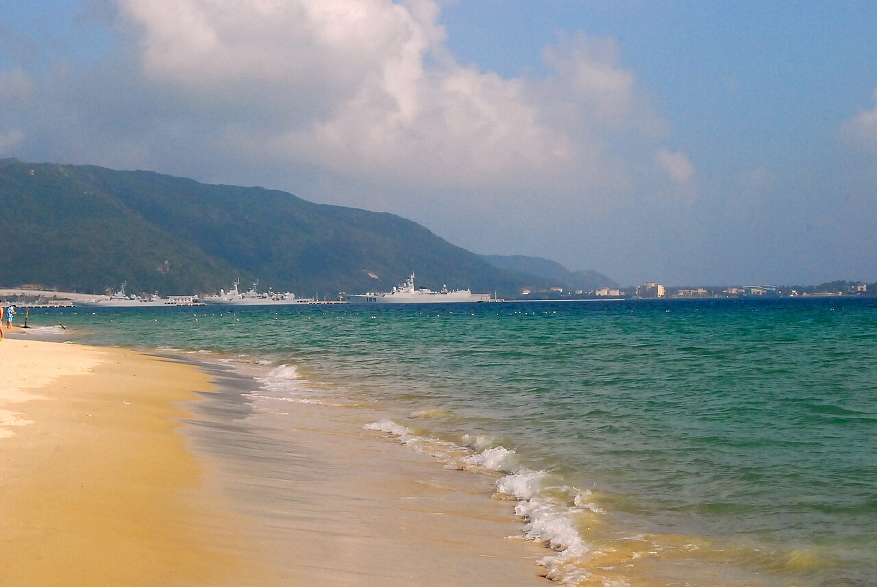 The beach of Yalong Bay, Sanya