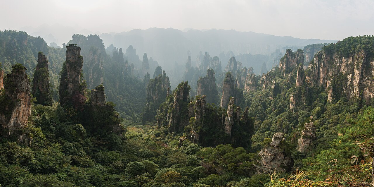 The pillar groups of Tianzi Mountain, Zhangjiajie